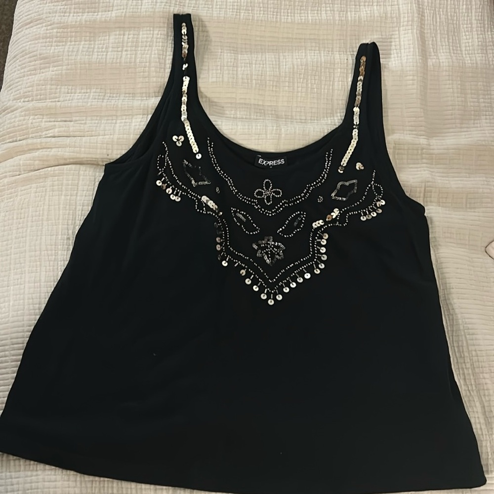 Express size small sparkly tank NWT